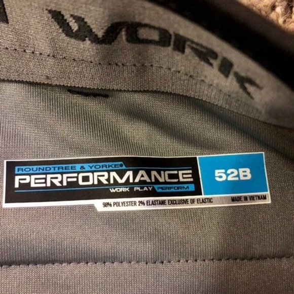 Roundtree Yorke Performance Shorts Big Man 52 Waist NEW Black - Picture 6 of 9